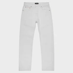 Cherry Pants-Straight Leg 5 Pocket Denim (White)