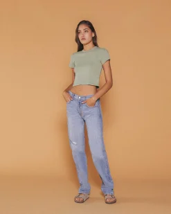 Cherry Pants-Straight Leg 5 Pocket Denim (Indigo)