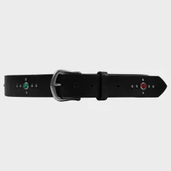 Cherry Accessories-Studded Leather Belt (Black)