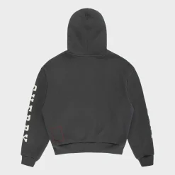 Cherry Sweatshirts-Thermal Zip-Up Hoodie (Black)