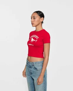 Cherry Women'S-Trophy Baby Tee (Red)