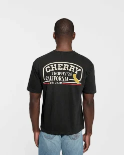 Cherry Tees & Long Sleeves-Trophy Premium Organic Cotton T-Shirt (Ash)