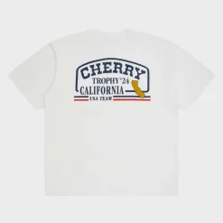Cherry Tees & Long Sleeves-Trophy Premium Organic Cotton T-Shirt (Vintage White)