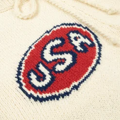 Cherry Shorts-Usa Knit Shorts (Cream)