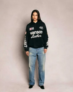 Cherry Sweatshirts-Vanson Hoodie (Vintage Black)