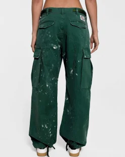 Cherry Pants-Wide Leg Painted Cargo (Cactus)
