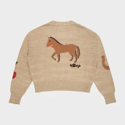 Cherry Women'S-Womens Stables Cardigan (Heather Oat)