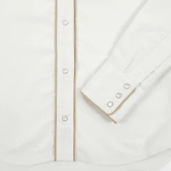 Cherry Shirting-Womens Western Rodeo Shirt (White)